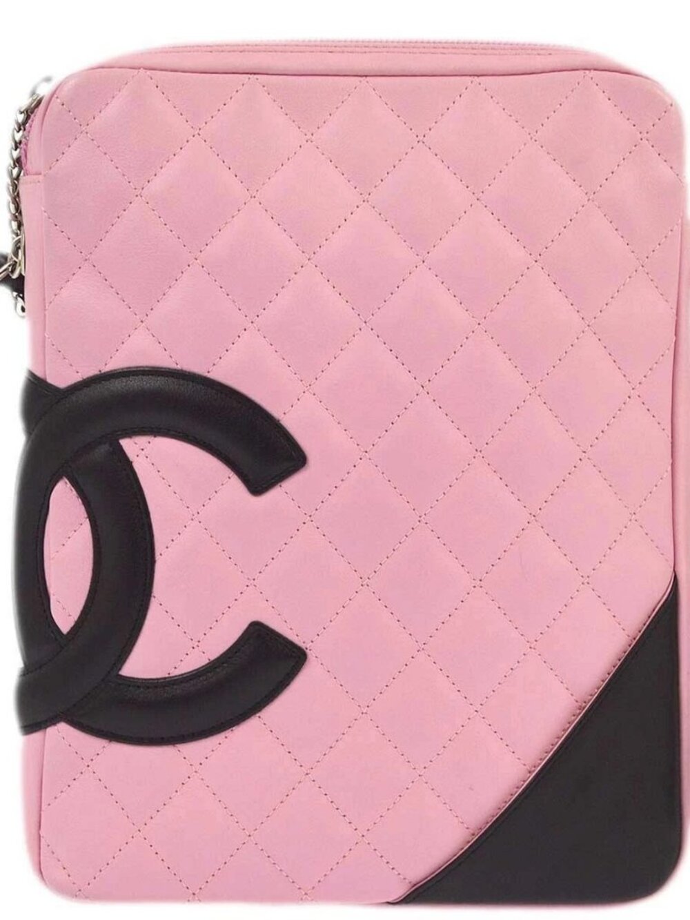 Chanel Pink Calfskin Cambon Ligne